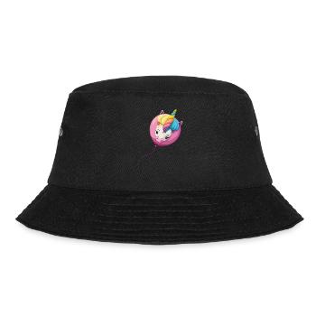 Einhorn Ballon - Bucket Hat - Schwarz - Vorne - Lela (165cm)