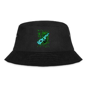 "PushYourLimits" by Acryl Gallery & Design - Bucket Hat - black - Front - Lela (165cm)