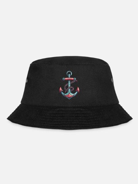 Anker Hafen - Bucket Hat - Schwarz