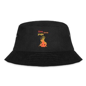 Live Love Yoga - Bucket Hat - Schwarz - Vorne - Lela (165cm)