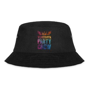 Teneriffa Party Crew Spruch - Bucket Hat - Schwarz - Vorne - Lela (165cm)