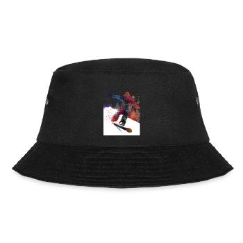 Snowboard-Sportkunst #snowboard - Bucket Hat - Schwarz - Vorne - Lela (165cm)