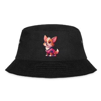 Süßer kleiner Hund - Bucket Hat - Schwarz - Vorne - Lela (165cm)