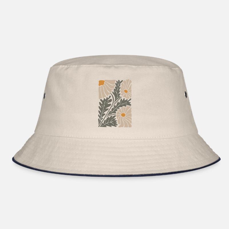 Retro Groovy Blumen Bucket Hat