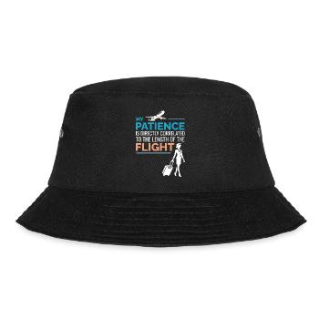 Flight Attendant Aviation Cabin Crew Air Hostess - Bucket Hat - black - Front - Lela (165cm)