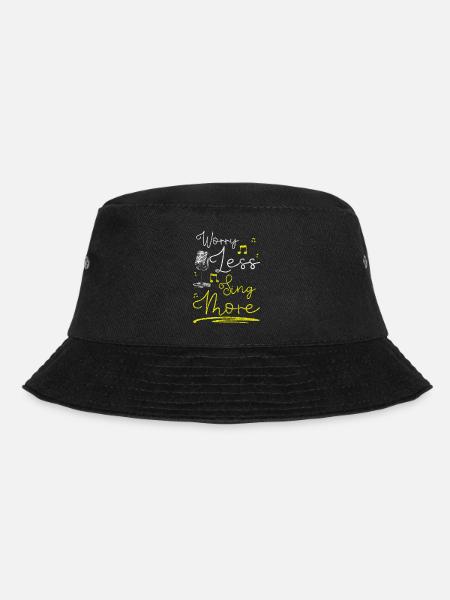 Straßenmusiker Kunst Unterhaltung Musikalisch - Bucket Hat - Schwarz