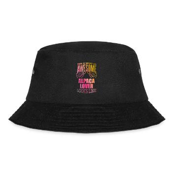 Alpaka - Bucket Hat - Schwarz - Vorne - Lela (165cm)