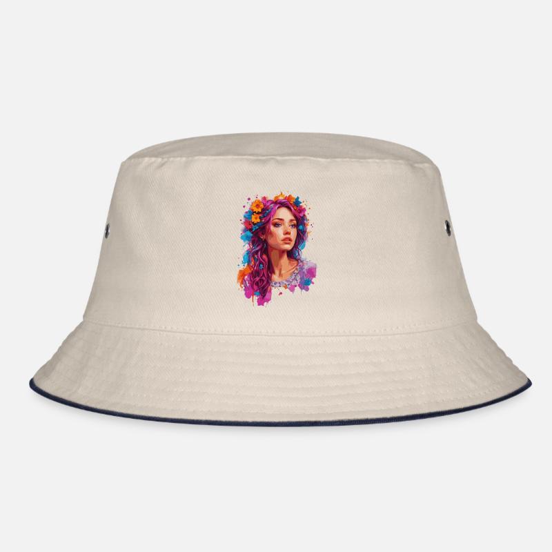 Mädchen mit Blumen 🌸 Bucket Hat