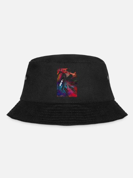 Sport und Radfahren Kunst - Bucket Hat - Schwarz