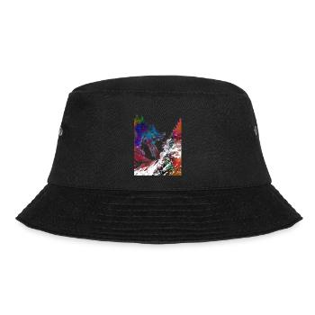 Mountain bikers sport art - Bucket Hat - black - Front - Lela (165cm)