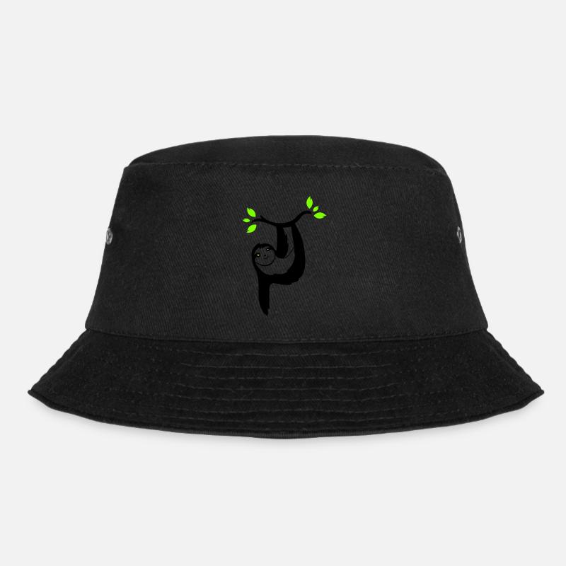 faultier 02 - Bucket Hat - Schwarz