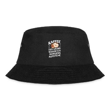 Nachteule Eule Eulen Vogel - Bucket Hat - Schwarz - Vorne - Lela (165cm)