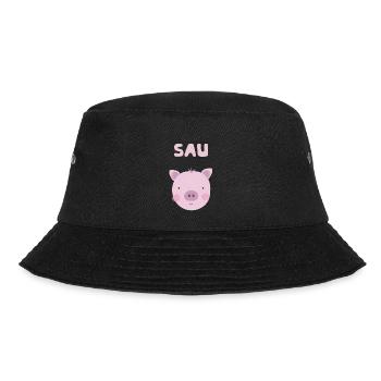 Petite truie cochon rose Enfants Décoration de crèche - Bob - noir - Devant - Lela (165cm)