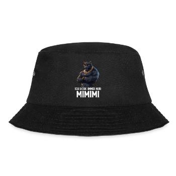 I always listen to Mimimi Jaguar - Bucket Hat - black - Front - Lela (165cm)