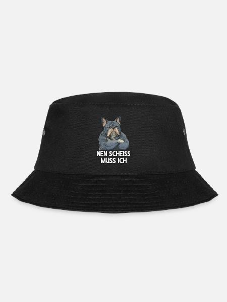 Französische Bulldogge Hund Frenchie Nen scheiss - Bucket Hat - Schwarz