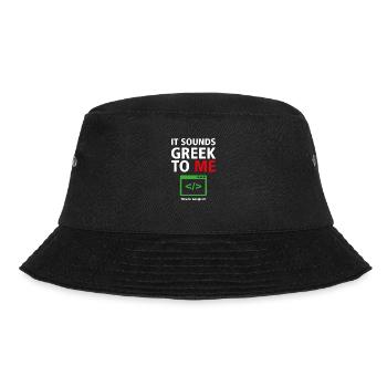 Es klingt griechisch für mich - Humor Programmers 8 - Bucket Hat - Schwarz - Vorne - Lela (165cm)