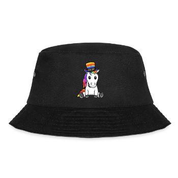 LGBT Rainbow Unicorn Rainbow Flag Gay Pride - Bucket Hat - black - Front - Lela (165cm)