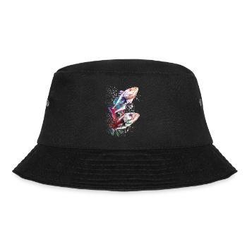 Fishing sport art #fishing - Bucket Hat - black - Front - Lela (165cm)