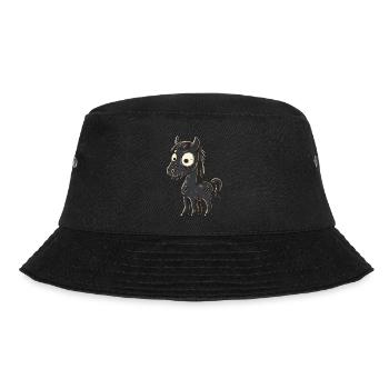 Horse Halloween Funny Zombie - Bucket Hat - black - Front - Lela (165cm)