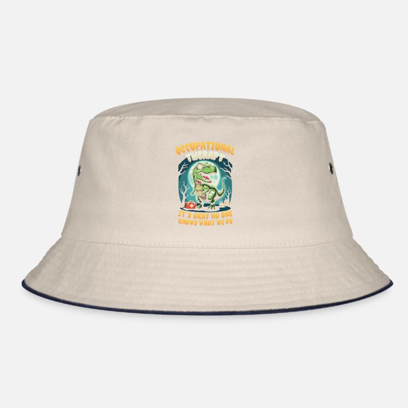 Funny Dino: Occupational Therapy Design Bucket Hat