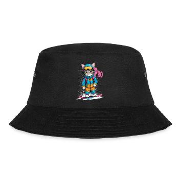 Snowboarding Kitty Pro - Bucket Hat - Schwarz - Vorne - Lela (165cm)