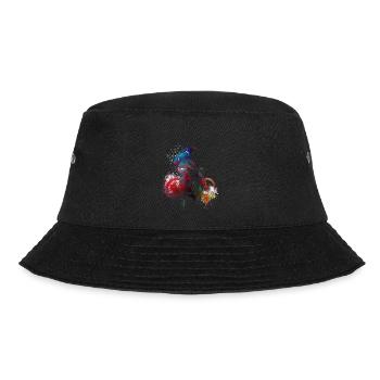 Citybike Sport Kunst #bike - Bucket Hat - Schwarz - Vorne - Lela (165cm)