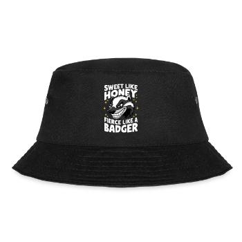 Badger Honey Badger Animal - Bucket Hat - black - Front - Lela (165cm)