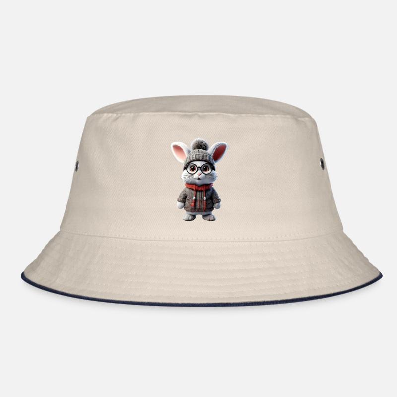 Mignon lapin avec pull tricoté Bob