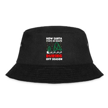How Santa Stays In Shape During Off Season - Bucket Hat - black - Front - Lela (165cm)