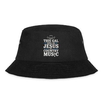 For faith and country fans - Bucket Hat - black - Front - Lela (165cm)