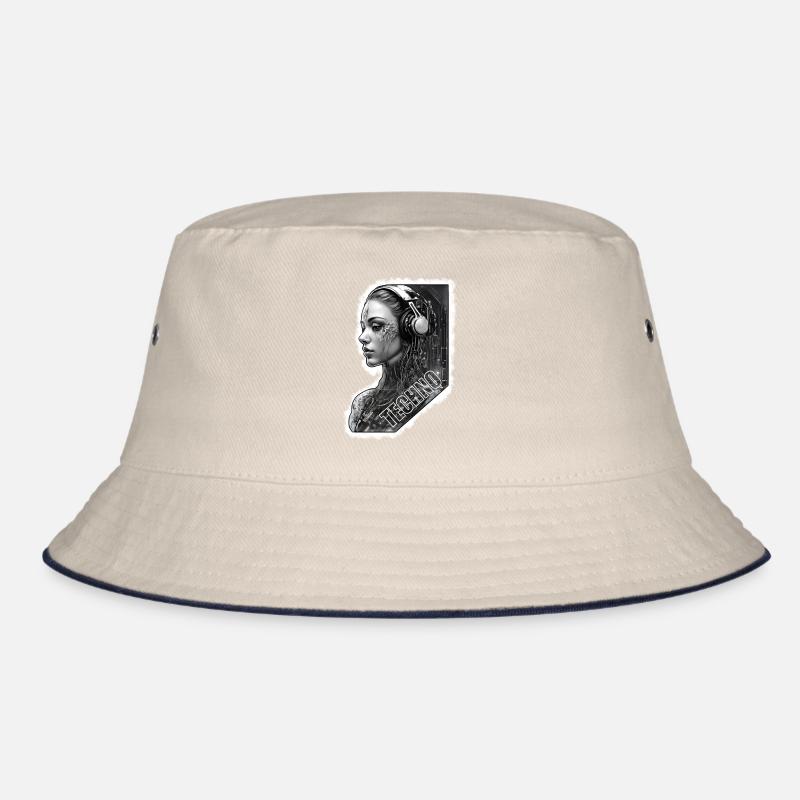 Musik Electro Strahlen Bucket Hat