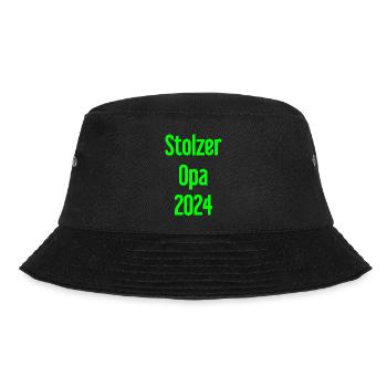 Stolzer Opa 2024 – Perfekt für frischgebackene Opa - Bucket Hat - Schwarz - Vorne - Lela (165cm)