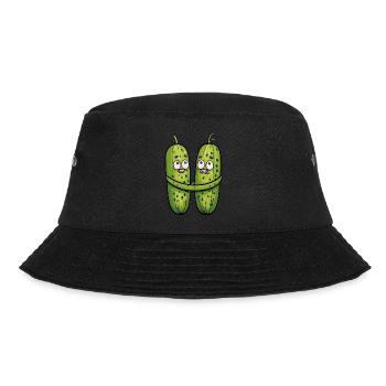 Verliebte Essiggurken - Bucket Hat - Schwarz - Vorne - Lela (165cm)