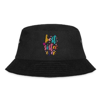 Beste Schwester - Bucket Hat - Schwarz - Vorne - Lela (165cm)
