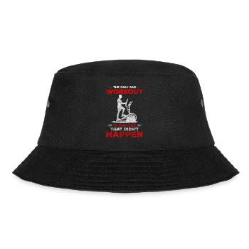 Cardio Sportgerät Fitnessstudio Läufer - Bucket Hat - Schwarz - Vorne - Lela (165cm)