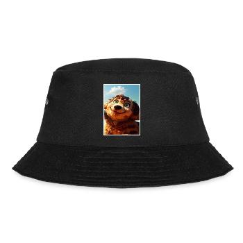 Ein braun-roter Welpe. - Bucket Hat - Schwarz - Vorne - Lela (165cm)