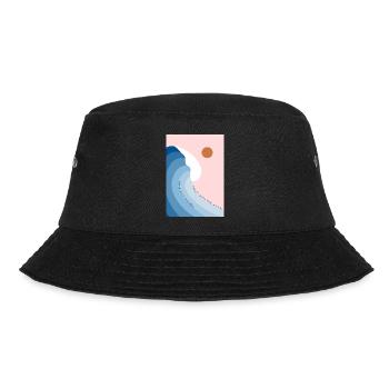 Dance with the waves - Bucket Hat - Schwarz - Vorne - Lela (165cm)