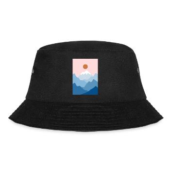 Mountain Landscape 2 - Bucket Hat - black - Front - Lela (165cm)