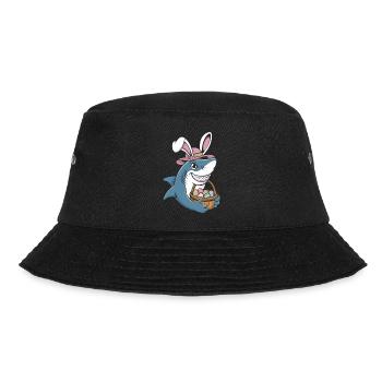 Cool Easter Shark - Bucket Hat - Schwarz - Vorne - Lela (165cm)