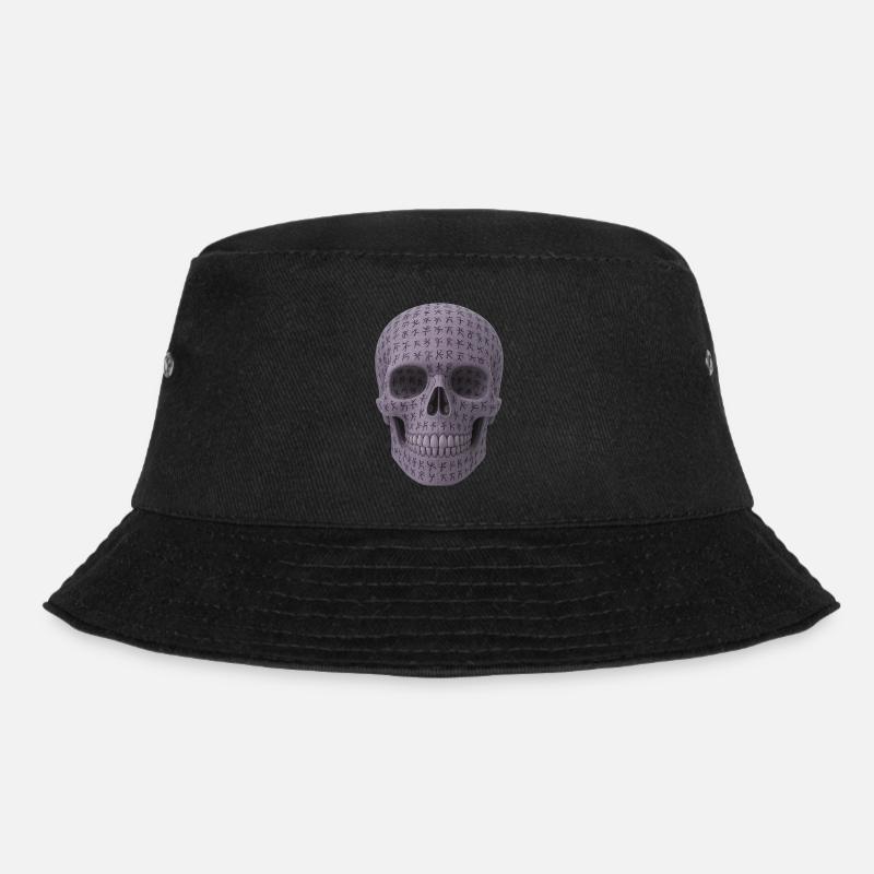 Viking Runen Skull - Bucket Hat - Schwarz