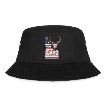 Idaho United States Vintage USA Souvenir - Bucket Hat - black - Front - Lela (165cm)