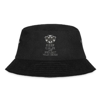 Bewahren Sie Ruhe und projizieren Sie Ihre Probleme - Bucket Hat - Schwarz - Vorne - Lela (165cm)