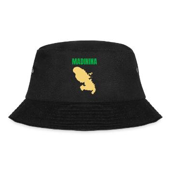 T-shirt Madinina carte Martinique - Bob - noir - Devant - Lela (165cm)