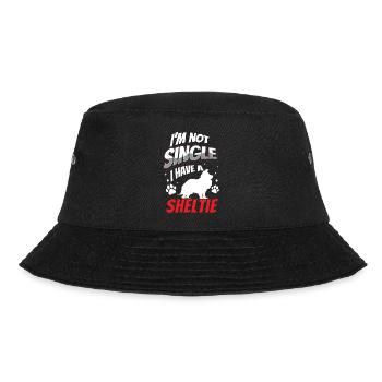 Sheltie not single Shetland Sheepdog - Bucket Hat - black - Front - Lela (165cm)
