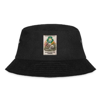 Recycle it! - Bucket Hat - black - Front - Lela (165cm)
