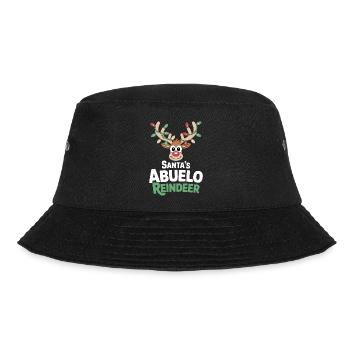Santa's Abuelo Reindeer - Bucket Hat - black - Front - Lela (165cm)