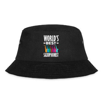 Saxofon - Bucket Hat - Schwarz - Vorne - Lela (165cm)
