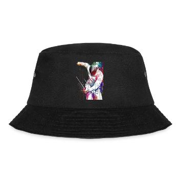 Fencing sport art #fencing #sport - Bucket Hat - black - Front - Lela (165cm)