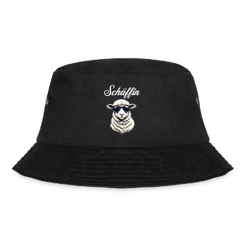 Schäffin – Die lässige Chefin im Wolle-Look - Bucket Hat - black - Front - Lela (165cm)