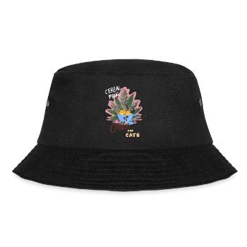 Cereal Milk C&C - Bucket Hat - Schwarz - Vorne - Lela (165cm)